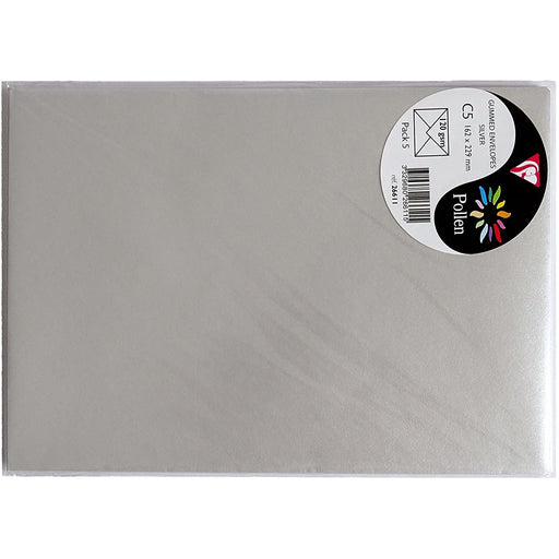 Sobre C6 114x162 120g 5ud plata N/A CENTROARTESANO
