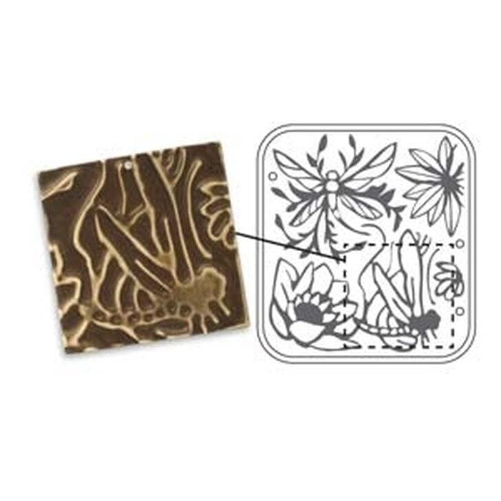 Vintaj Sizzix troquel pequeño Estanque de libélula 657657