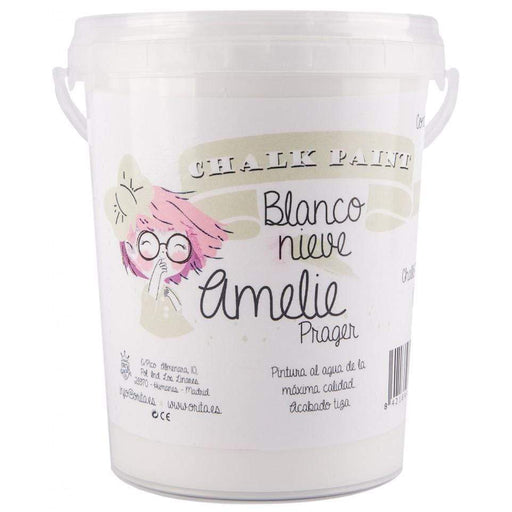 Pintura chalky orita Amelie 1000ml 01 blanco nieve ORITA CENTROARTESANO