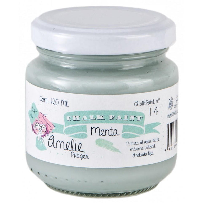 Pintura chalky orita Amelie 120ml AMC12014 menta ORITA CENTROARTESANO