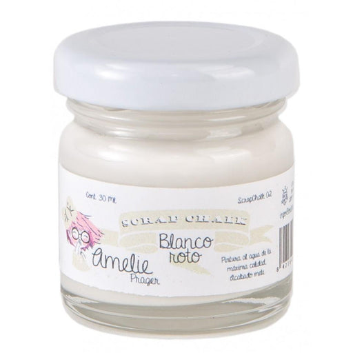 Pintura chalky orita Amelie 30ml AMC01 blanco nieve ORITA CENTROARTESANO