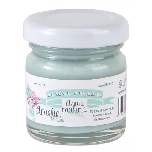 Pintura chalky orita Amelie 30ml AMC15 agua marina ORITA CENTROARTESANO