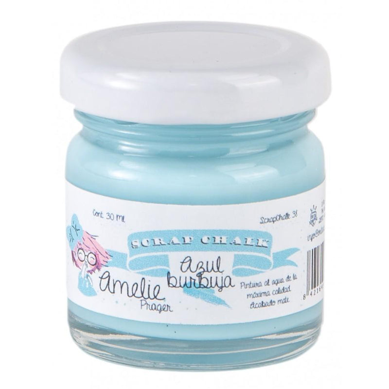 Pintura chalky orita Amelie 30ml AMC38  AZUL BURBUJA ORITA CENTROARTESANO