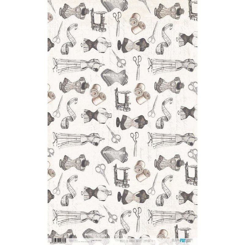 Papier de riz Papiers pour toi 54x33cm PFY1813 haute couture II