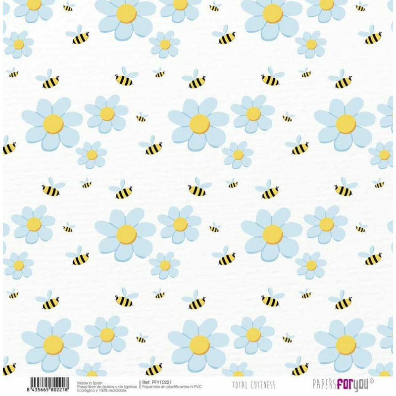 Papersforyou papel entelado scrap 30x30 PFY10221 Total cuteness PAPERS FOR YOU CENTROARTESANO