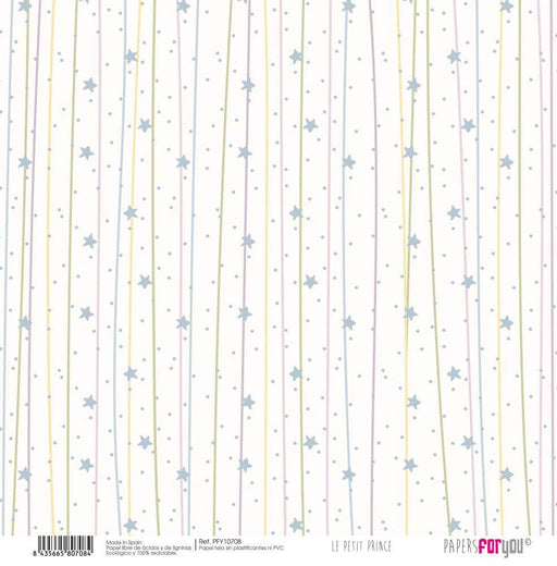 Papersforyou papel entelado scrap 30x30 PFY10708 Le Petit Prince PAPERS FOR YOU CENTROARTESANO