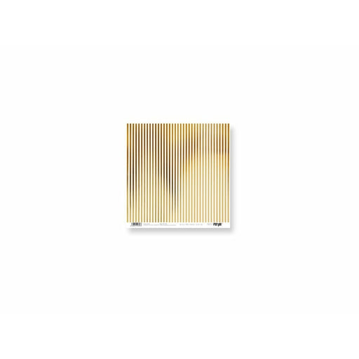 Papersforyou papel scrap basico metalico PFY1397 dorado RAYAS PAPERS FOR YOU CENTROARTESANO