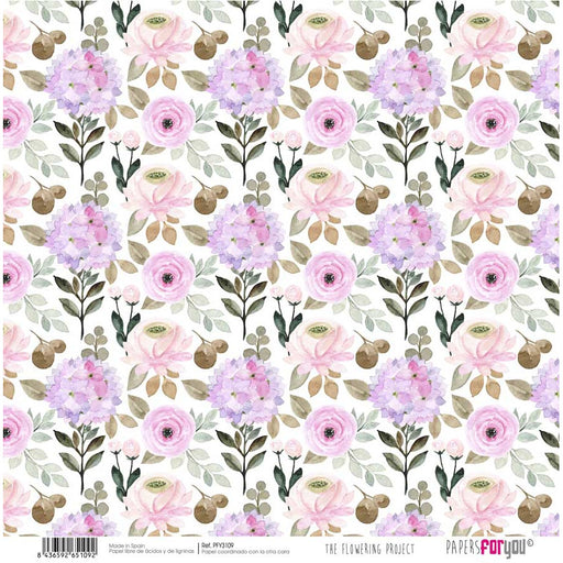 Papersforyou papel scrap  flowering project PFY-3109 PAPERS FOR YOU CENTROARTESANO
