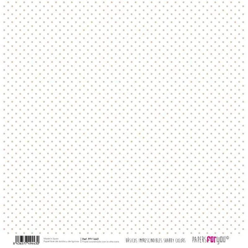 Papersforyou papel scrap PFY1443 tierra mini lunares /rayas PAPERS FOR YOU CENTROARTESANO