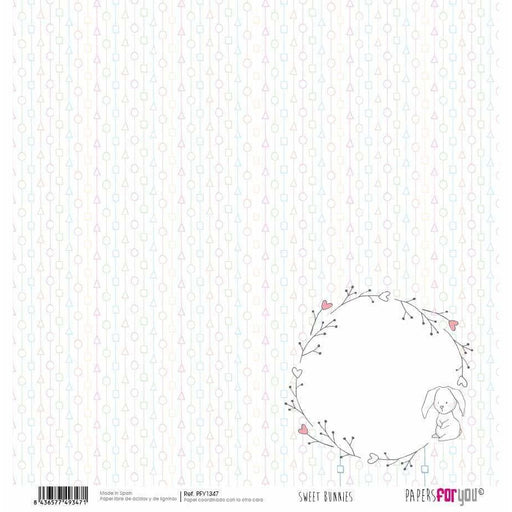 Papersforyou papel scrap sweet bunnies PFY1347 PEPERS FOR YOU CENTROARTESANO