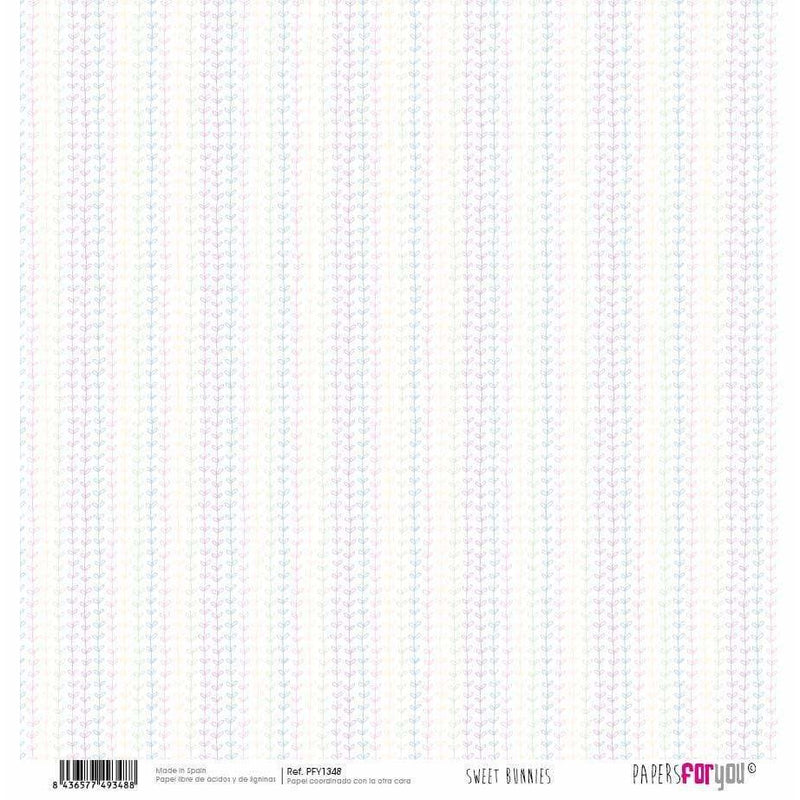 Papersforyou papel scrap sweet bunnies PFY1348 PEPERS FOR YOU CENTROARTESANO