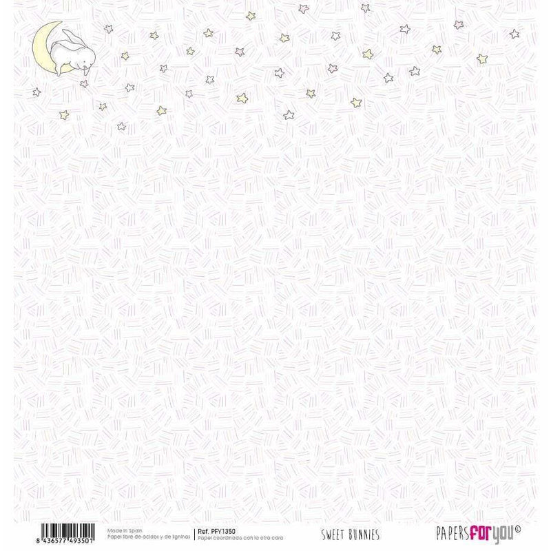 Papersforyou papel scrap sweet bunnies PFY1350 PEPERS FOR YOU CENTROARTESANO