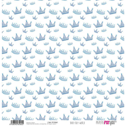 Papersforyou vellum scrap pfy3562 Baby Boy World PAPERS FOR YOU CENTROARTESANO