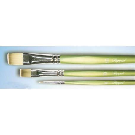 Pincel acuarela pelo plata plano serie 2002 n4 PAPPEL CENTROARTESANO
