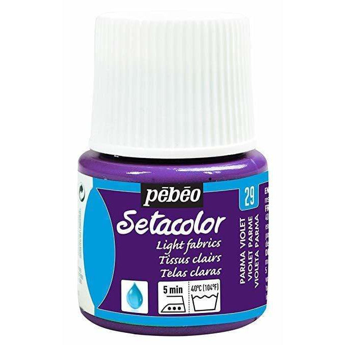 Pebeo Setacolor telas claras Violeta de Parma pebeo CENTROARTESANO