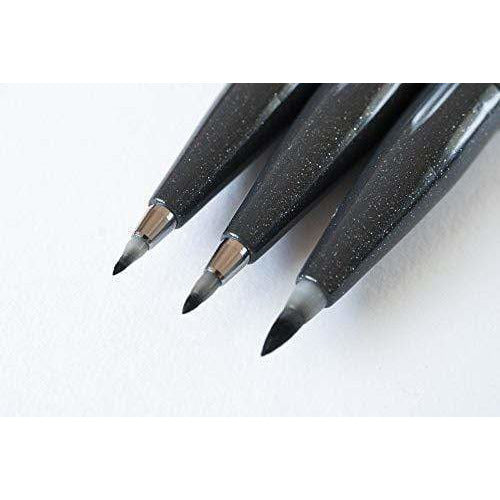 Pentel estuche rotulador fibra punta pincel flexible 3ud XSES153 PENTEL CENTROARTESANO