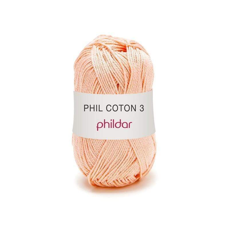 Phildar ovillo hilo algodon 50gr 3" 1030062 poudre PHILDAR CENTROARTESANO