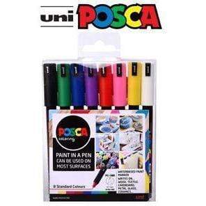 Uni Posca PC1MR estuche basic 8 colores POSCA CENTROARTESANO