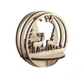 Adornos de madera 3D para bolas de metacrilato de 8cm "bosque" 62883505 RAYHER CENTROARTESANO
