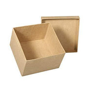 Caja cartón piedra cuadrada grande 18.5x18.5x12cm 71755000 RAYHER CENTROARTESANO