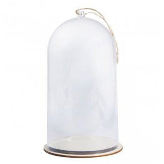 Cloche de Noël en plastique avec socle 11x19cm