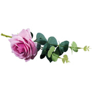 Copia de Ramas de rosa rosas claro con eucalipto RAYHER CENTROARTESANO