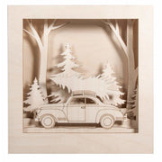 Kit de bricolaje de marco con motivo 3d, coche 30x30x6,6cm 14 piezas 46307000 RAYHER CENTROARTESANO