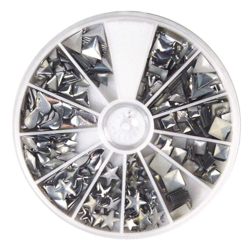 Rayher Hotfix rivets 38643606 diferentes formas plata 2,5-10mm RAYHER CENTROARTESANO