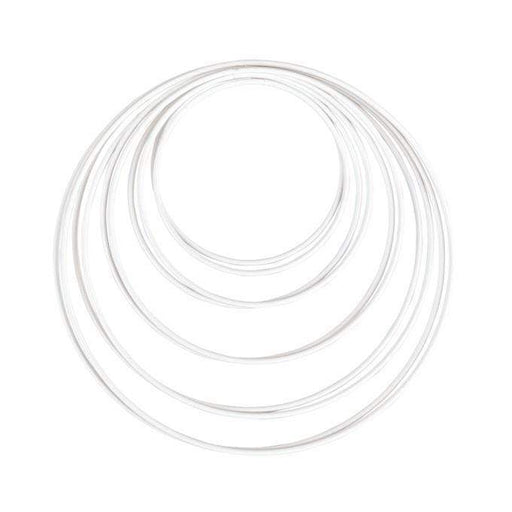 Rayher kit de aros metalicos blancos RAYHER CENTROARTESANO