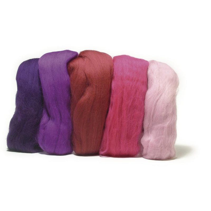 Rayher lana para fieltro fina rosa y morado 5365000 RAYHER CENTROARTESANO