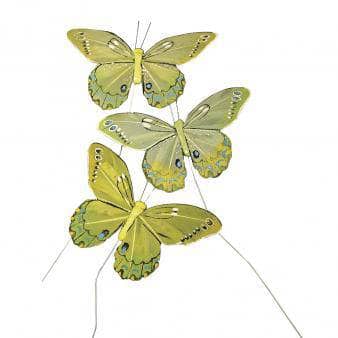 Rayher mariposas plumas 10cm amarrillo 8525520 RAYHER CENTROARTESANO