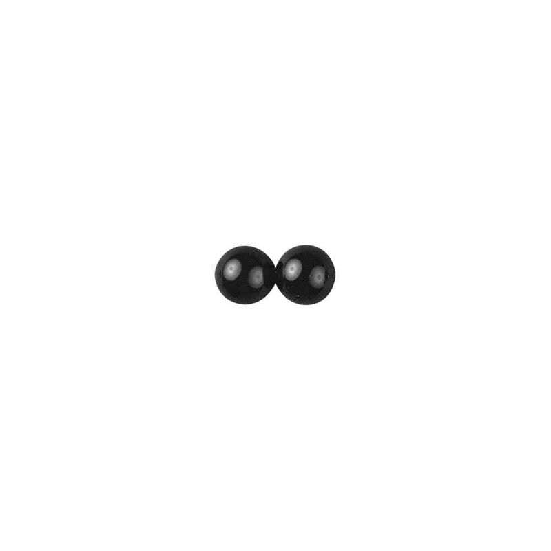 Rayher ojos semi perla plastico negro 8mm RAYHER CENTROARTESANO