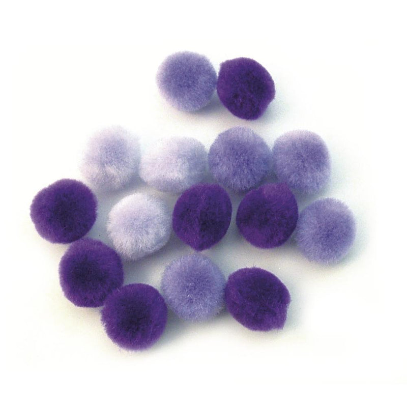Rayher pompones 15mm morados varios 7614200 RAYHER CENTROARTESANO