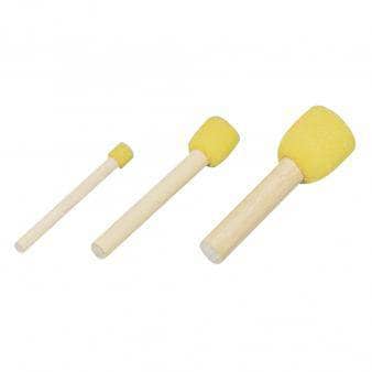 Set 3 Pinceles esponja redondos  10mm, 15mm,25mm TALENS CENTROARTESANO