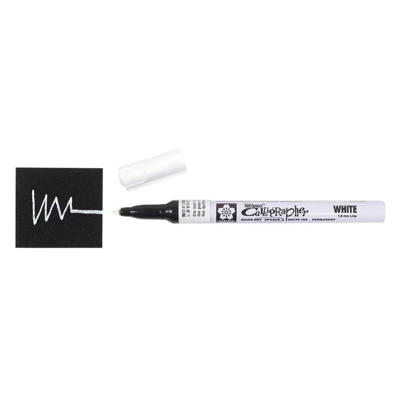 Sakura rotulador permanente pen touch caligrafia 1.8mm XPSKC50 blanco