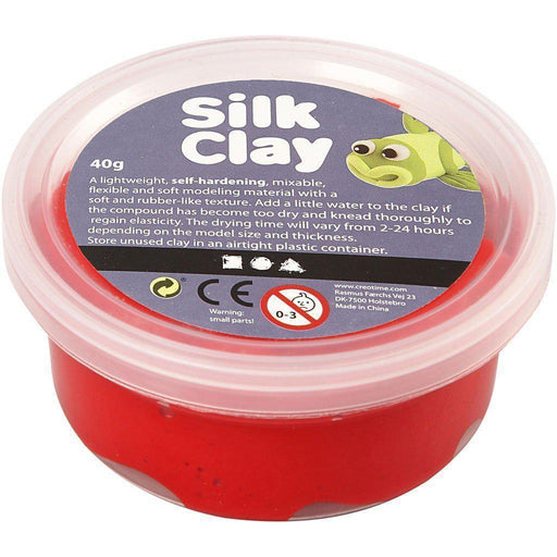 Silk clay 40gr 79104/1 rojo SILK CLAY CENTROARTESANO