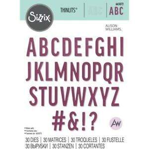 Sizzix Thinlits 30 troqueles abecedario 665072 SIZZIX CENTROARTESANO