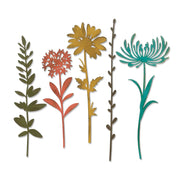 Sizzix Thinlits 664163 Tim Holtz 5 ramas de flores SIZZIX CENTROARTESANO