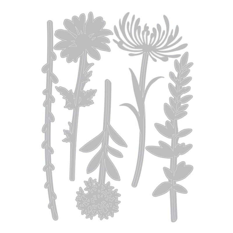 Sizzix Thinlits 664163 Tim Holtz 5 ramas de flores SIZZIX CENTROARTESANO