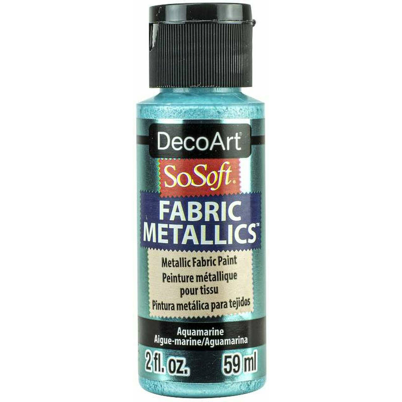 Pintura tela sosoft 59ml DSM35 metalica Aguamarina SOSOFT CENTROARTESANO