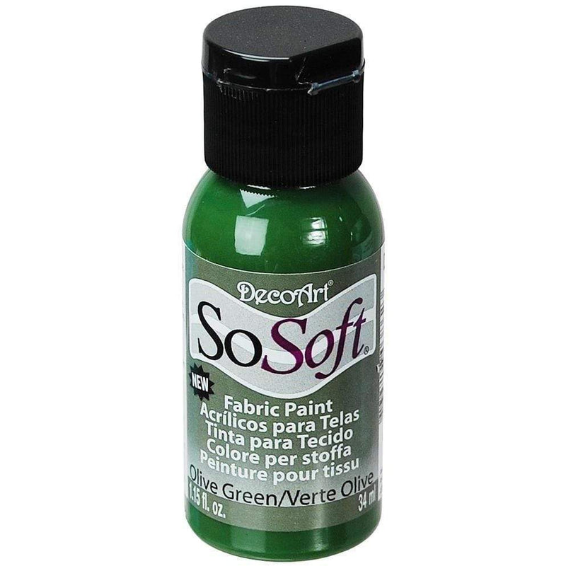 Pintura tela sosoft DSS98 olive green SOSOFT CENTROARTESANO