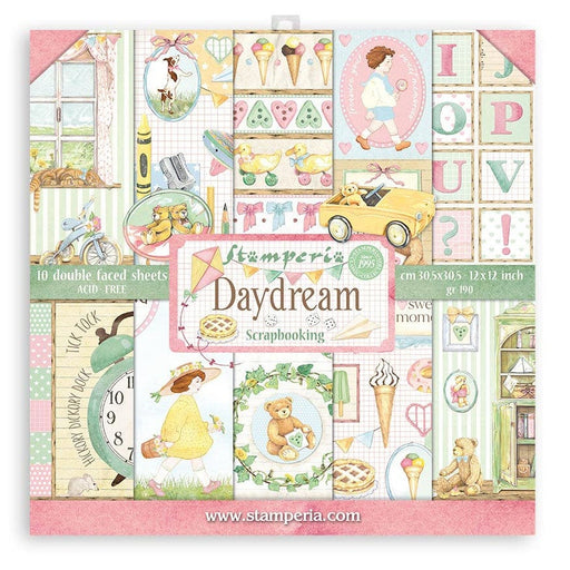 Stamperia block paper 10 hojas 8X8 SBBS55 Daydream STAMPERIA CENTROARTESANO