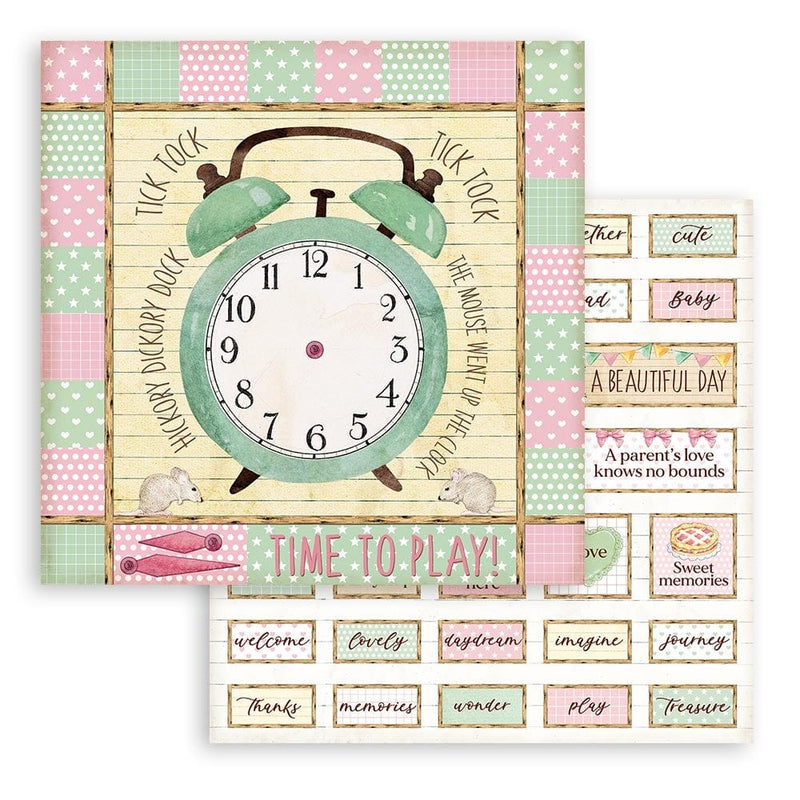 Stamperia block paper 10 hojas 8X8 SBBS55 Daydream STAMPERIA CENTROARTESANO