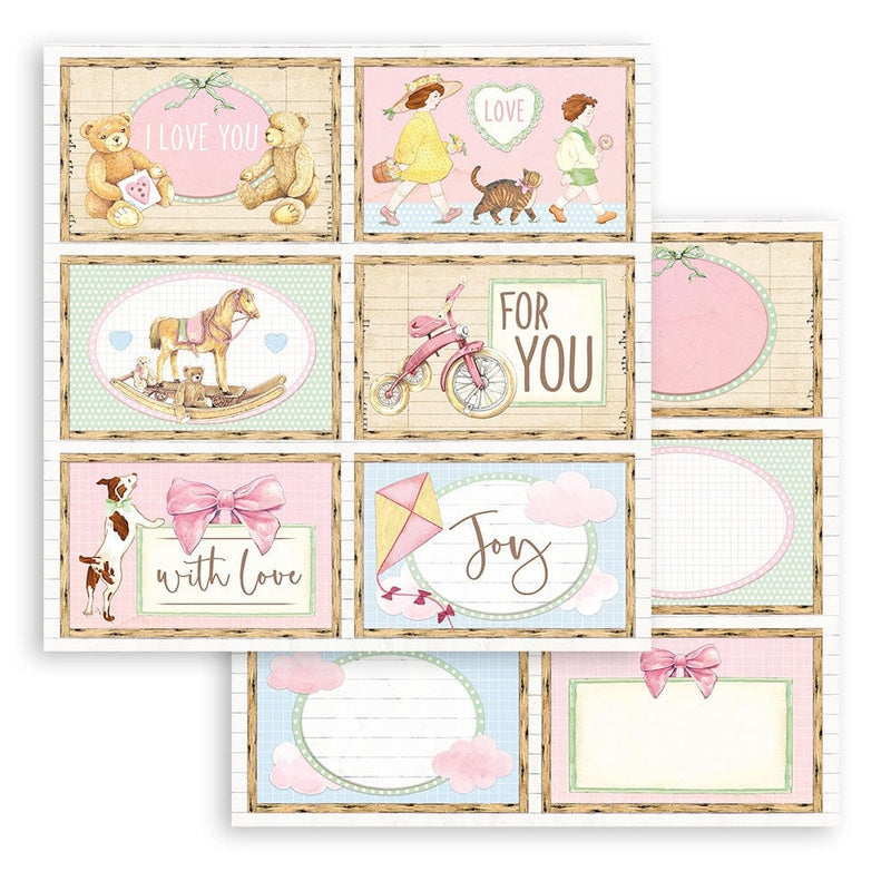 Stamperia block paper 10 hojas 8X8 SBBS55 Daydream STAMPERIA CENTROARTESANO