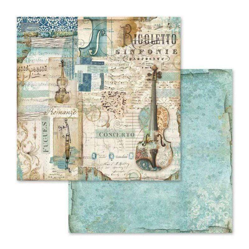 Stamperia block paper 10 hojas SBBL48 music STAMPERIA CENTROARTESANO