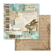Stamperia block paper 10 hojas SBBL48 music STAMPERIA CENTROARTESANO