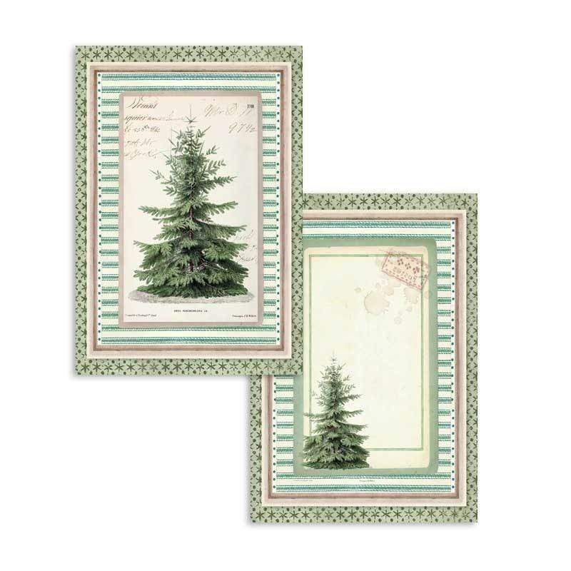 Stamperia block paper 24 hojas 11.4x16.5 SBBPC06 winter botanic STAMPERIA CENTROARTESANO