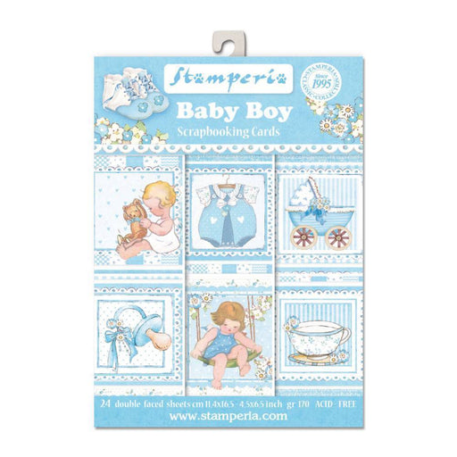 Stamperia block paper 24 hojas SBBPC04 11.4x16.5 baby boy STAMPERIA CENTROARTESANO