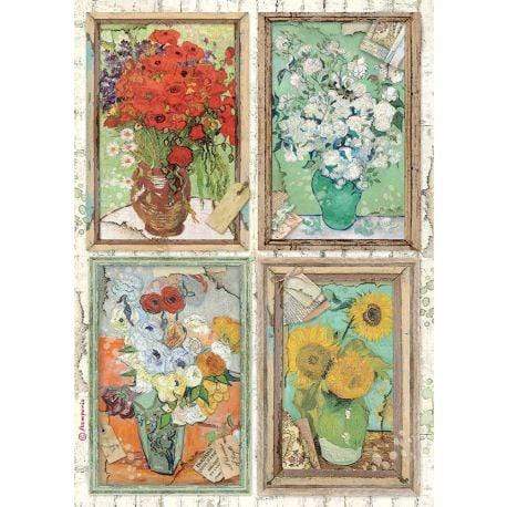 Stamperia papel arroz A4 DFSA4549 Atelier Van Gogh STAMPERIA CENTROARTESANO