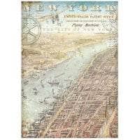 Stamperia papel arroz A4 DFSA4698 Sir Vagabond Aviator New York STAMPERIA CENTROARTESANO